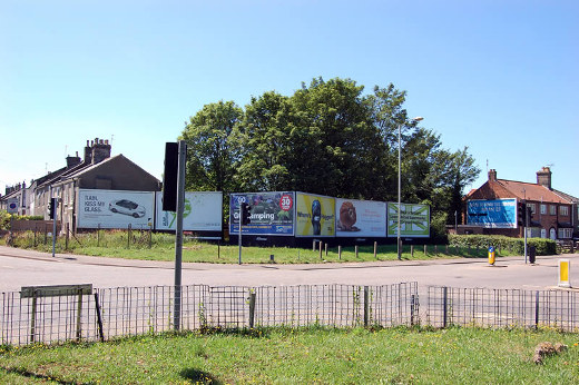 Bill boards in Norwich (Dereham Road / Heigham Road junction).