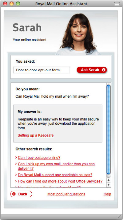 Sarah doesn't know what an opt-out form is.