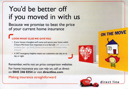 Junk mail from Direct Line.