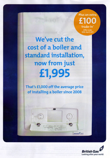 Junk mail from British Gas.