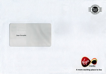 Junk mail from Virgin Media.