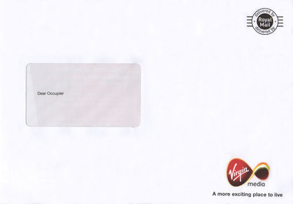 Junk mail from Virgin Media.