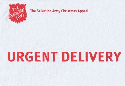Junk mail from the Salvation Army.