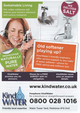 Junk mail from Kind Water.