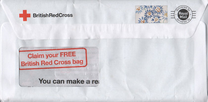 Junk mail from the British Red Cross.