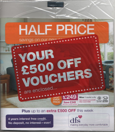 Junk mail from DFS.