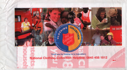 Junk mail from the Salvation Army.