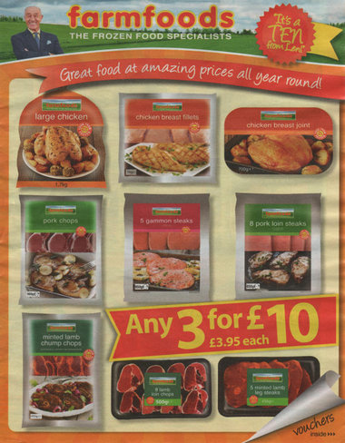 Junk mail from Farmfoods.