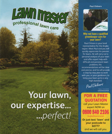 Junk mail from Lawn Master.
