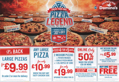 Junk mail from Domino's Pizza.