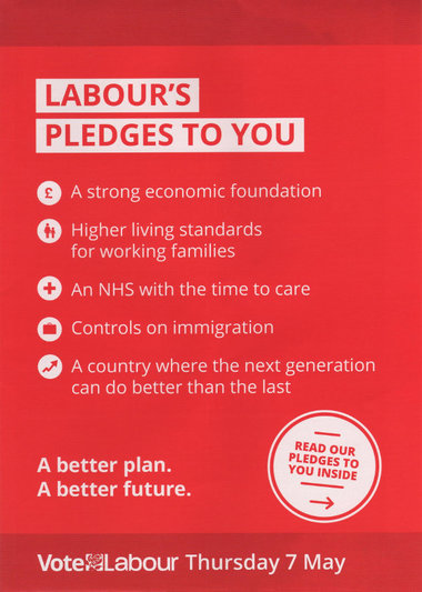 Junk mail from the Labour Party.
