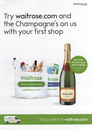Junk mail from Waitrose.