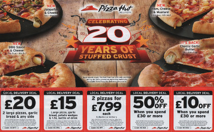 Junk mail from Pizza Hut.