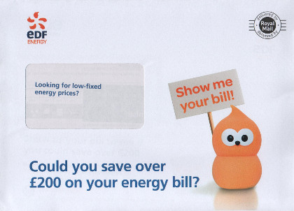 Junk mail from EDF Energy.
