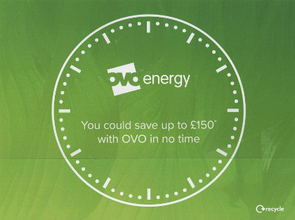Junk mail from Ovo Energy.