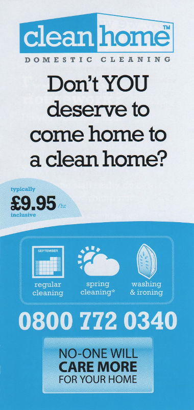Junk mail from Clean Home.